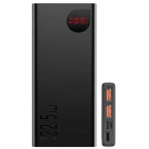 Baseus Power Bank Adaman with Digital display (2021), C+U+U, PD 3.0, QC 3.0, 22.5W, 10000 mAh, Black (PPAD070001) - Image 3