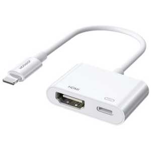 Joyroom Converter Lightning (male) to Digital HDMI (female) + Lightning (female), FullHD 1080p, 60Hz, White (S-H141) - Image 3