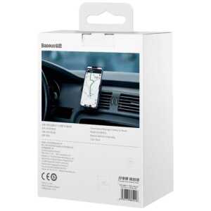 Baseus Car Mount Metal Age II Gravity on the vertical and horizontal ventilation grill Black (SUJS000001) - Image 3