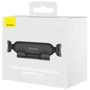 Baseus Car Mount Gravity Air Vent Car Phone Holder (Air Outlet Version) Black (SUWX010001)