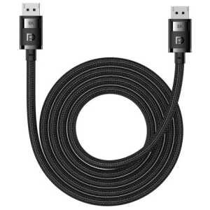 Baseus Video Cable Display Port High Definition Series 8K 60Hz Bi-Directional Cable 2m, Black (B00633706111-02) - Image 2