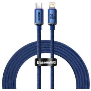Baseus Type-C - Lightning cable, Crystal Shine Series Fast Charging Data Cable 20W 2m Blue (CAJY000303) - Image 3