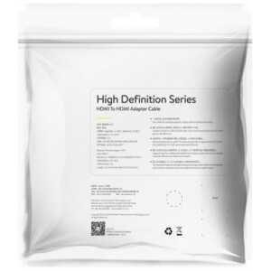 Baseus Video Cable High definition Series HDMI To HDMI 4K 60 Hz, 3D HDR, 18 Gbps, 1m Black (CAKGQ-A01) - Image 3