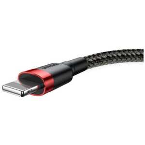 Baseus Lightning Cafule Cable 2A, 3m Red/Black (CALKLF-R91) - Image 3