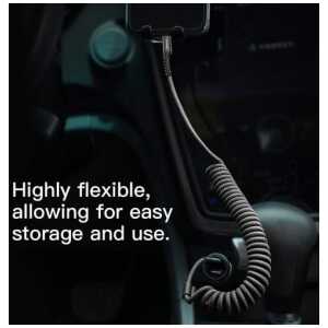 Baseus Lightning Fish eye Spring Data Cable 2A 1m Black (CALSR-01) - Image 3