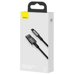 Baseus Lightning Tungsten series cable 2.4A, 1m Black (CALWJ-01) - Image 2
