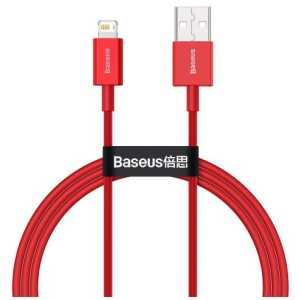 Baseus Lightning Superior Series cable, Fast Charging, Data 2.4A, 1m Red (CALYS-A09) - Image 3
