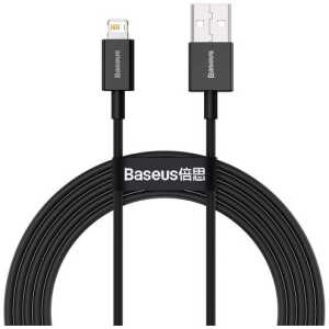 Baseus Lightning Superior Series cable, Fast Charging, Data 2.4A, 2m Black (CALYS-C01) - Image 3