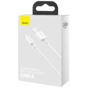 Baseus Lightning Superior Series cable, Fast Charging, Data 2.4A, 2m White (CALYS-C02) - Image 2