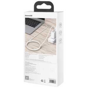 Baseus Type-C - Type-C cable Cafule Series Metal Fast charge/data 100W (20V/5A) 1m White (CATJK-C02) - Image 3