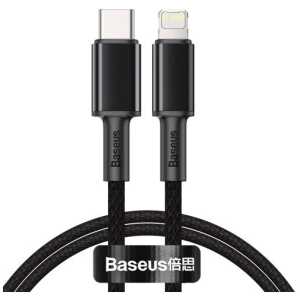 Baseus Type-C - Lightning High Density Braided Fast charging cable PD 20W 1m Black (CATLGD-01) - Image 3