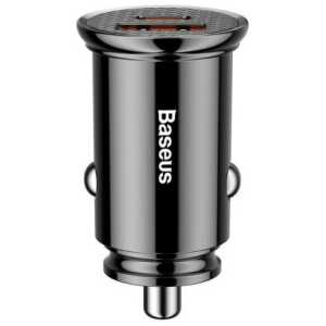 Baseus Car Charger Circular Plastic A+C PPS PD3.0 + QC4.0 + 30W Black (CCALL-YS01) - Image 3