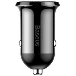 Baseus Car Charger Grain Pro Dual USB 4.8A Black (CCALLP-01) - Image 3