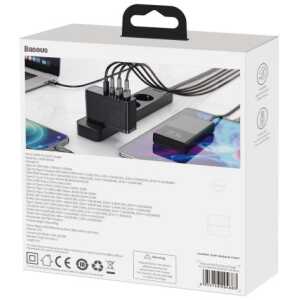 Baseus Travel Charger GaN2 Pro Quick wall charger C+C+U+U, PD 3.0, QC 4.0+, 100W EU Black (CCGAN2P-L01) - Image 3