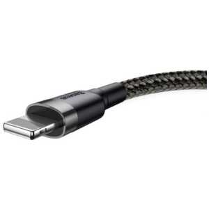 Baseus Lightning Cafule Cable 1.5A 2m Gray + Black (CALKLF-CG1) - Image 3