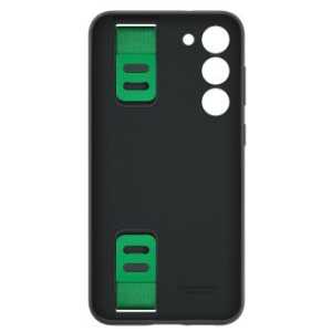 Samsung Galaxy S23 Plus Silicone Case Gripped with Back Strap Black (EF-GS916TBEGWW) - Image 3