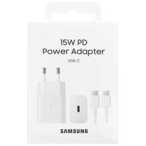 Samsung Travel Charger 15W EP-T1510X with Type-C to Type-C cable (1m) White EU (EP-T1510XWEGEU) - Image 3