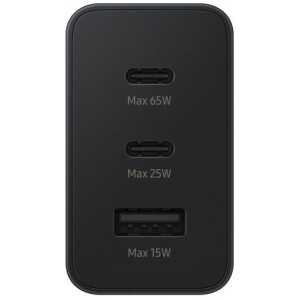 Samsung Travel Charger Quick Charger C+C+U, QC 3.0, PD 3.0, 65W, Black EU (EP-T6530NBEGEU) - Image 3