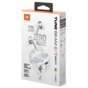 JBL Tune Beam 2 Ghost Edition TWS Bluetooth Wireless In-Ear Earbuds Ghost White EU
