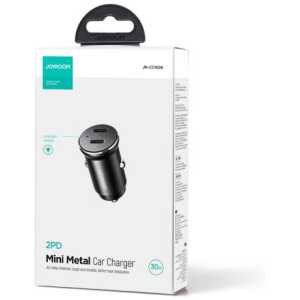 Joyroom Car Charger Mini, C+C, 30W, Black (JR-CCN06)