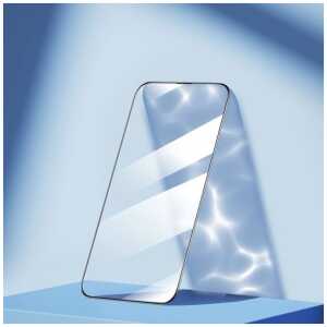 Joyroom iPhone 14 Plus Knight Full Screen Tempred Glass 9H, 2.5D with Frame, Transparent (JR-H03) - Image 3