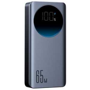 Joyroom Power Bank with Digital Display, C+C+U, PD 65W, 20000 mAh with Type-C to Typle-C cable (1,20m) Black (JR-PBF04) - Image 3