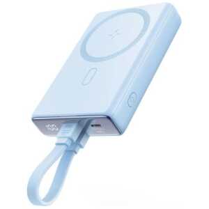 Joyroom Power Bank Magnetic Wireless charging, MagSafe 15W, C+Lightning. PD 20W, 10000 mAh with Type-C - Lightning cable, Blue (JR-PBM01) - Image 3