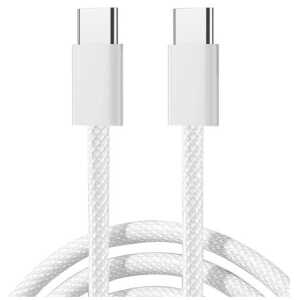 Joyroom Ben Series Cable Type-C to Type-C, 480mb/s, 60W, 1m, White (S-A45) - Image 3
