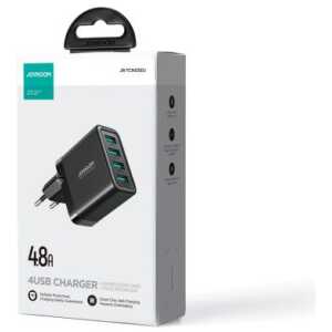 Joyroom Travel Charger U+U+U+U, PD 24W, Black (JR-TCN03)