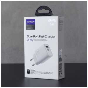 Joyroom Travel Charger C+U, QC 3.0, PD 20W, White EU (L-QP2011)