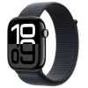 Apple Watch Series 10 GPS 46mm Jet Black Alu Case, Ink Sport Loop S/M EU MWWR3