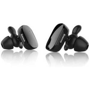 Baseus Earphone Bluetooth Encok W02 TWS Truly Wireless headset Black (NGW02-01)