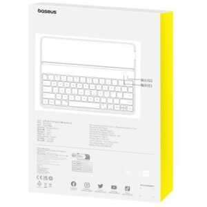 Baseus iPad 10.2 (2019/2020/2021) case Brilliance with BT 5.3 keyboard (QWERTY) and Type-C cable, Black (P40112602111-01) - Image 3