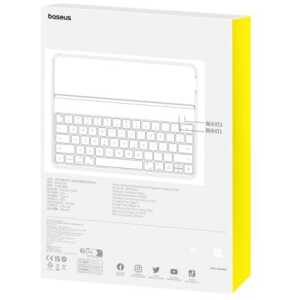 Baseus iPad Pro 12.9 (2019/2020/2021/2022) case Brilliance with BT 5.3 keyboard (QWERTY) and Type-C cable, Black (P40112602111-04) - Image 3