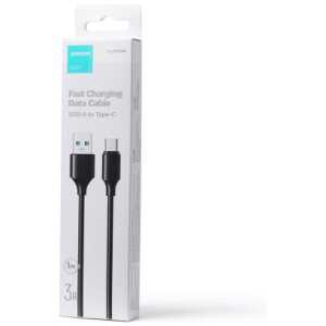 Joyroom USB - Type-C Data Cable, 3A, 480Mb/s, 1m, Black (S-UC027A9) - Image 3