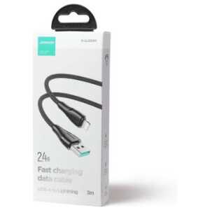 Joyroom USB - Lightning Cable Surpass Series, 2.4A, 3m, Black (S-UL012A11)