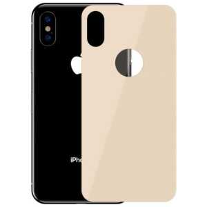 Baseus iPhone Xs Max 0.3 mm Full coverage curved T-Glass rear Protector Gold (SGAPIPH65-BM0V) - Image 3