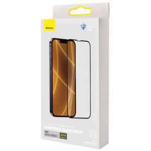Baseus iPhone 13 mini 0.4 mm CW-HY Full-screen, Full-glass, Corning Tempered Glass (2pcs/pack+Pasting Artifact) Black (SGQP040001)