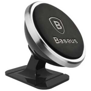 Baseus Car Mount Magnetic Car Dashboard Phone Holder 360 Degree, Silver (SUCX140012) - Image 3