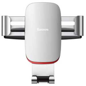 Baseus Car Mount Metal Age Gravity Phone holder (CD Version) Silver (SUYL-J0S) - Image 3