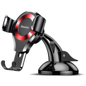Baseus Car Mount Osculum Type Gravity Black/Red (SUYL-XP09) - Image 3