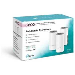 TP-Link Wi-Fi Router Deco E4 AC1200 (3pcs), Mesh System, 1200Mbps, LAN/WAN, 802.11ac, White EU - Image 2
