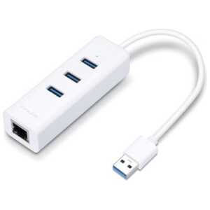 TP-Link Network Adapter Cable UE330 USB to 3 x USB 3.0 and Ethernet RJ45, 1000Mb/s, White EU - Image 3