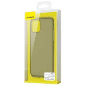 Baseus iPhone 11 Pro Max case Jelly Liquid Silica Gel Protective Transparent Black (WIAPIPH65S-GD01)