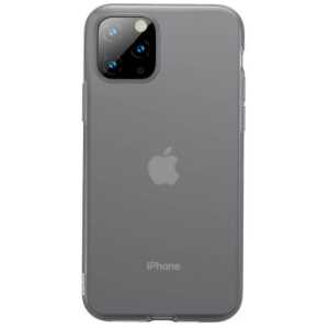 Baseus iPhone 11 Pro Max case Jelly Liquid Silica Gel Protective Transparent Black (WIAPIPH65S-GD01) - Image 3