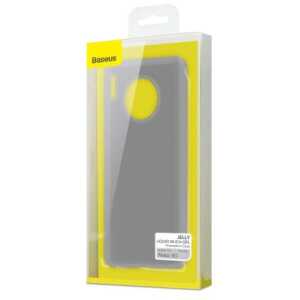 Baseus Huawei Mate 30 case Jelly Liquid Silica Gel Transparent Black (WIHWMATE30-GD01)