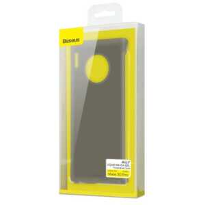 Baseus Huawei Mate 30 Pro case Jelly Liquid Silica Gel Transparent Black (WIHWMATE30P-GD01)