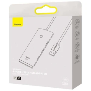 Baseus HUB Lite Series 4-in-1 adapter (USB-A to 4xUSB-A 3.0 5Gb/s) cable 2m, Black (WKQX030201)