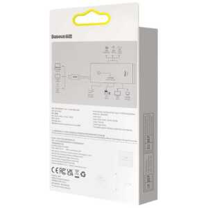 Baseus HUB Lite Series 5-in-1 Multifunctional (Type-C to 2x USB 3.0 / Type-C / HDMI 1.4 / SD/TF) White (WKQX050102) - Image 3