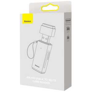 Baseus Card Reader Lite Series SD / TF to USB-A, Gray (WKQX060013)